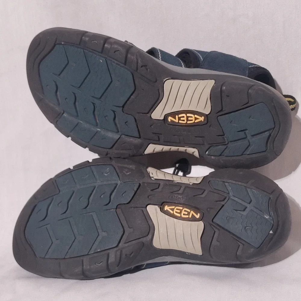 KEEN Newport H2 Mens Sandals Blue Waterproof Hiking Sport Shoes Size 10